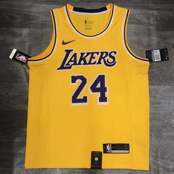 Los Angeles Lakers Yellow Basketball Jersey 03 (Hot Press)