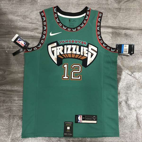 Memphis Grizzlies 2020 Green Basketball Jersey (Hot Press)