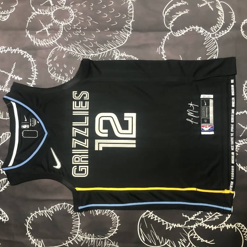 Memphis Grizzlies 21/22 Black Basketball Jersey (Hot Press)
