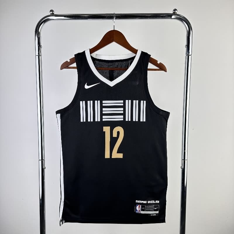 Memphis Grizzlies 23/24 Black City Basketball Jersey (Hot Press)