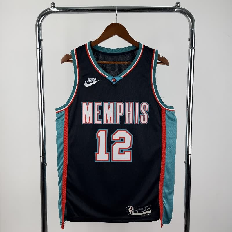 Memphis Grizzlies 25/26 Black Classics Basketball Jersey (Hot Press) Memphis Grizzlies 25/26 Black Classics Basketball Jersey (Hot Press)