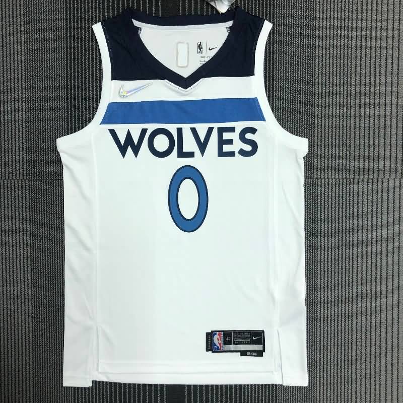 Minnesota Timberwolves 21/22 White Basketball Jersey (Hot Press)