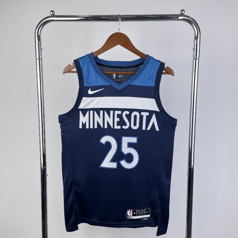 Minnesota Timberwolves 22/23 Dark Blue Basketball Jersey (Hot Press)