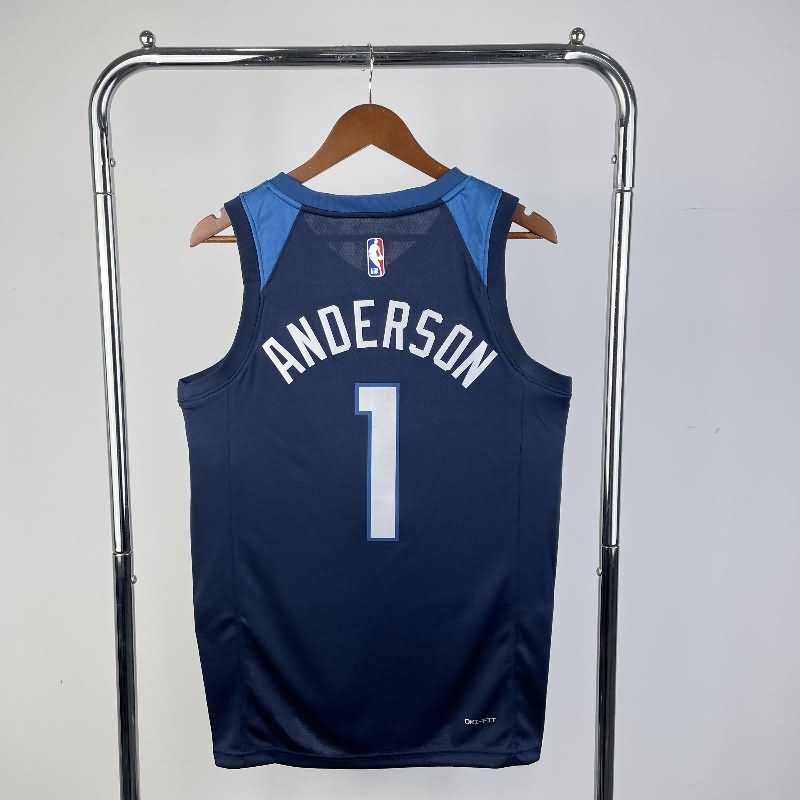Minnesota Timberwolves 22/23 Dark Blue Basketball Jersey (Hot Press)