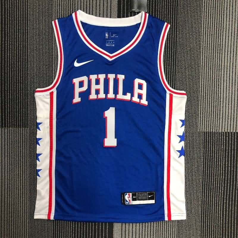 Philadelphia 76ers 20/21 Blue Basketball Jersey (Hot Press)