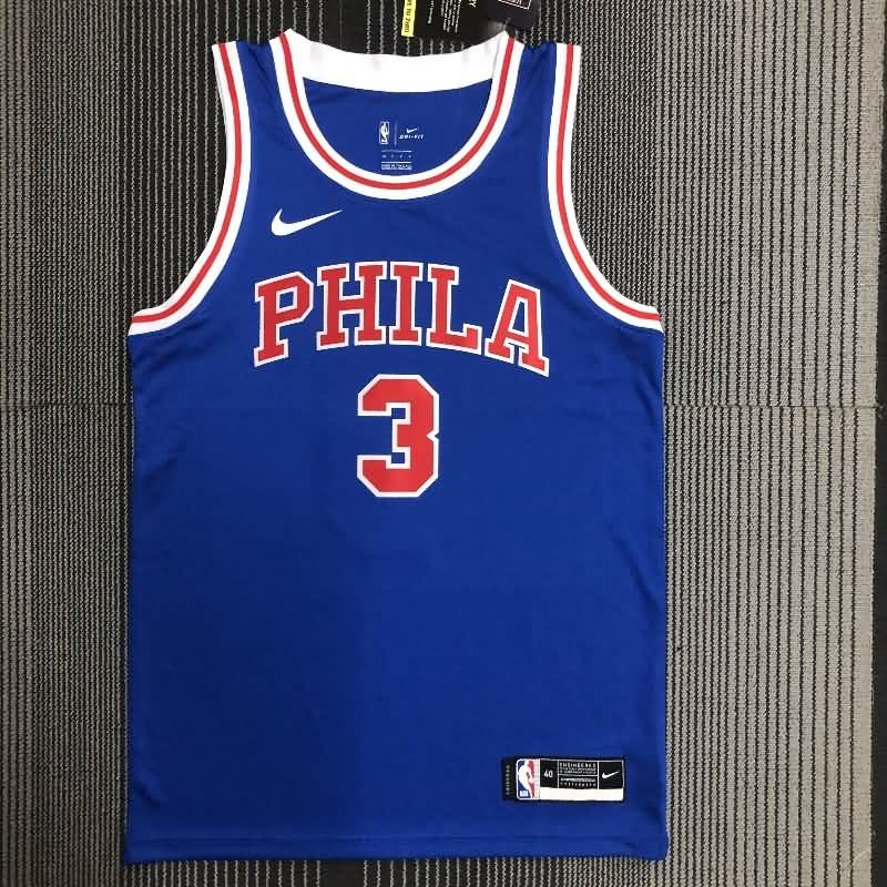 Philadelphia 76ers Blue Classics Basketball Jersey 02 (Hot Press)