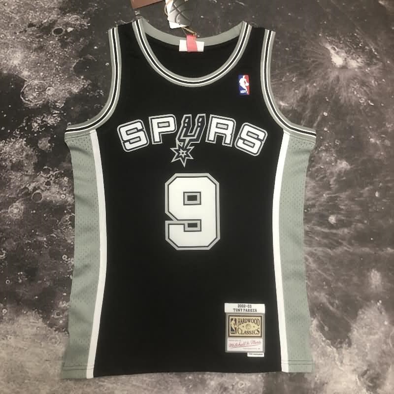 San Antonio Spurs 2002/03 Black Classics Basketball Jersey (Hot Press)