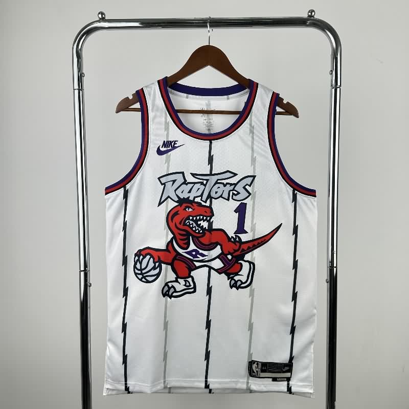 Toronto Raptors 25/26 White Classics Basketball Jersey (Hot Press)