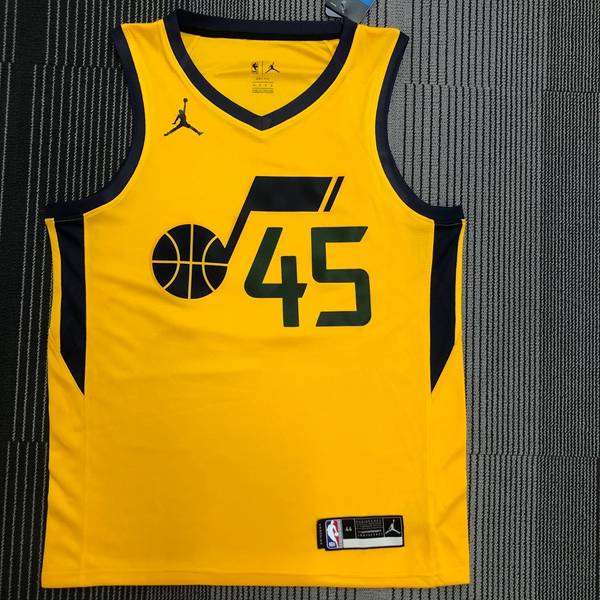 Utah Jazz 20/21 Yellow Basketball Jersey (Hot Press)