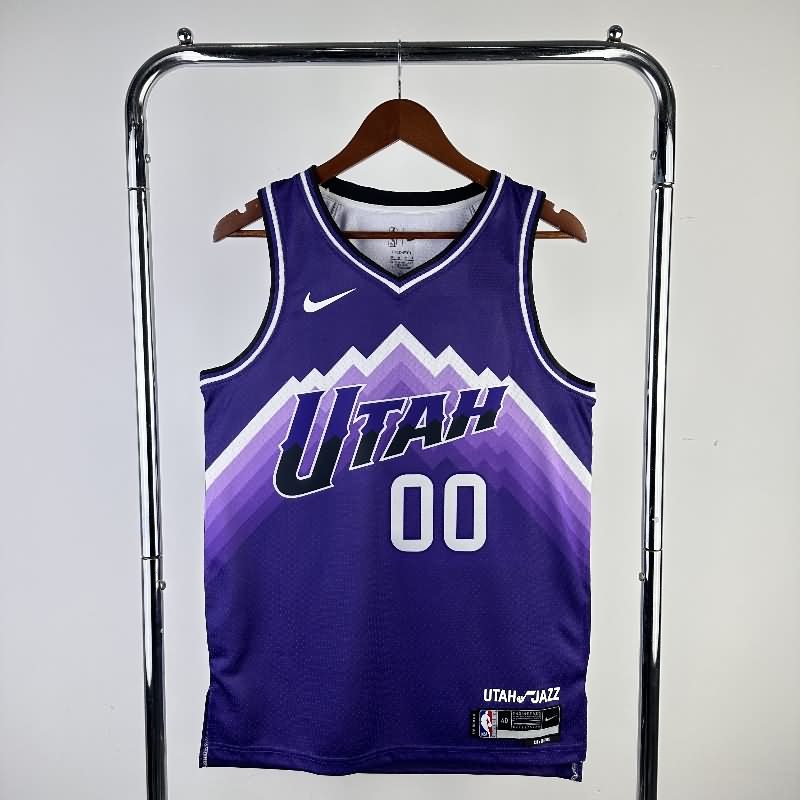 Utah Jazz 23/24 Purple City Basketball Jersey (Hot Press)