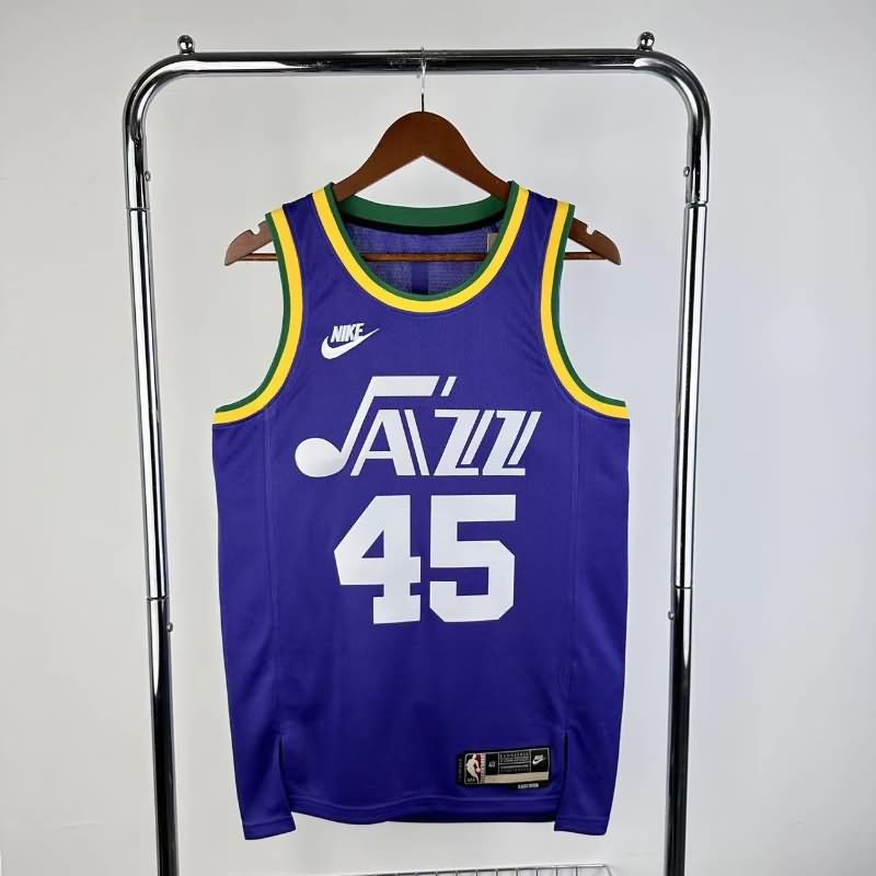 Utah Jazz 23/24 Purple Classics Basketball Jersey (Hot Press)