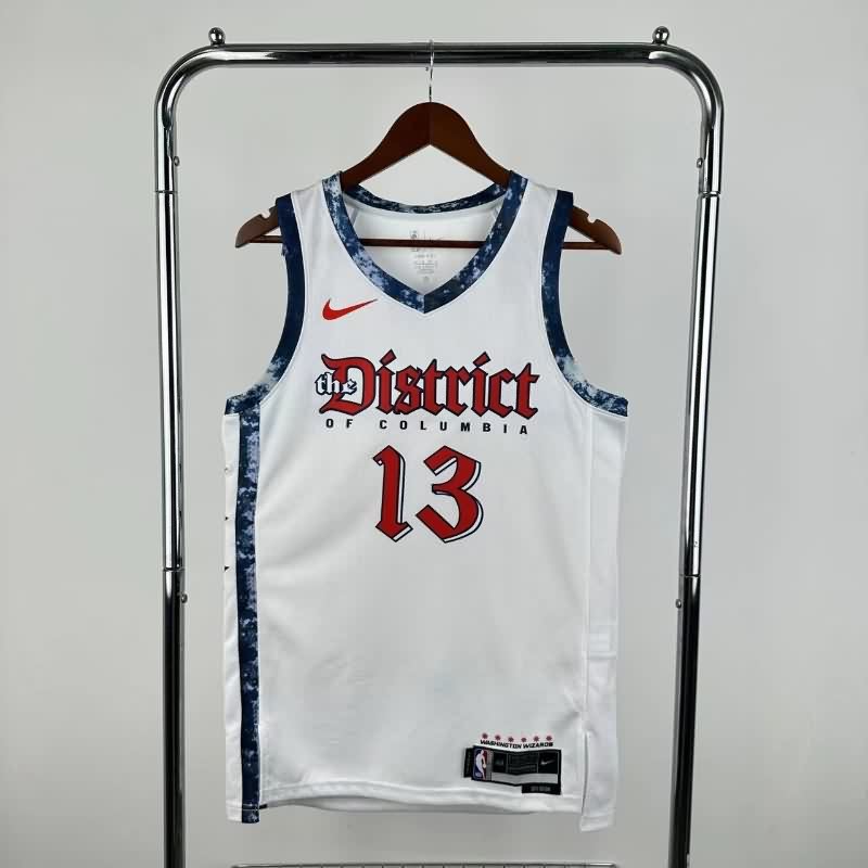 Washington Wizards 24/25 White City Basketball Jersey (Hot Press)