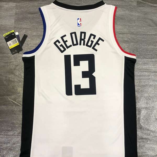 Los Angeles Clippers 2020 GEORGE #13 White City Jersey