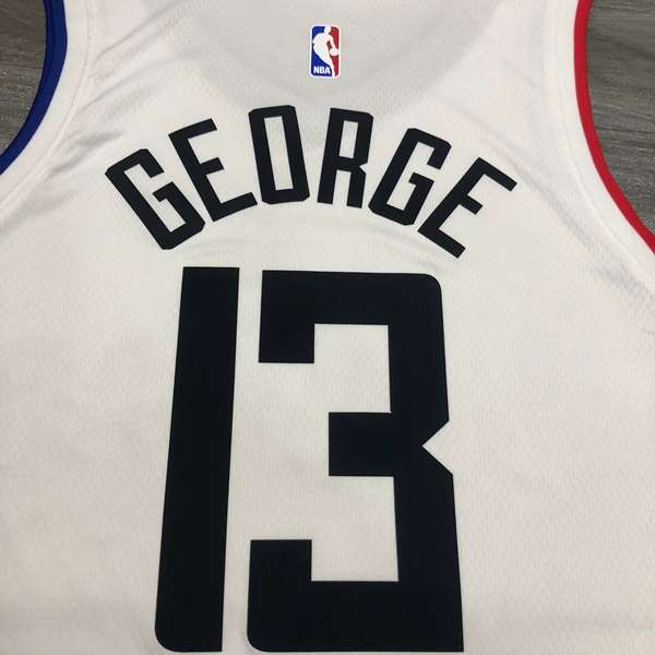 Los Angeles Clippers 2020 GEORGE #13 White City Jersey