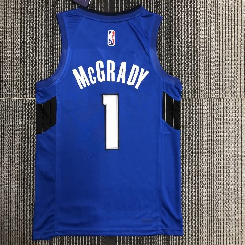 Orlando Magic 21/22 McGRADY #1 Blue AJ Basketball Jersey (Hot Press)