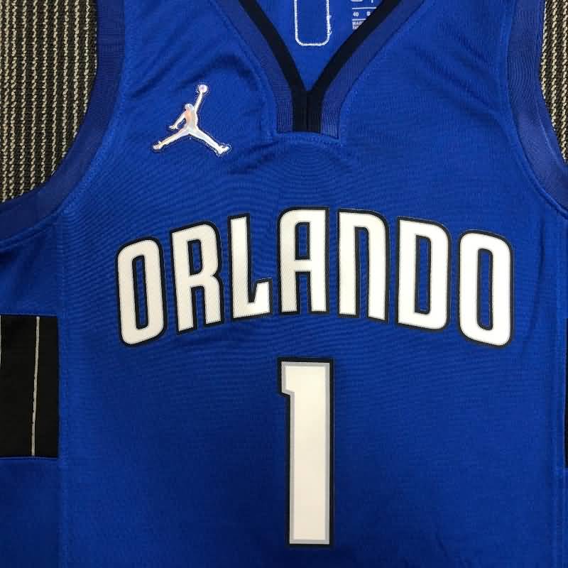 Orlando Magic 21/22 McGRADY #1 Blue AJ Basketball Jersey (Hot Press)