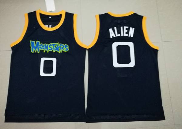 Movie ALIEN #0 Black Basketball Jersey (Stitched)