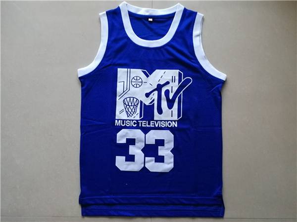 Movie SMITH #33 Blue Basketball Jersey (Stitched)