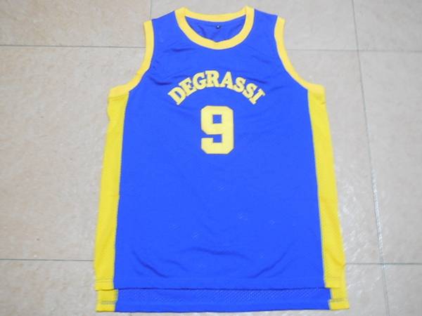 Movie #9 Blue Basketball Jersey (Stitched)