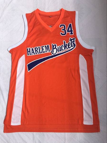 Movie ONEAL #34 Orange Basketball Jersey (Stitched)