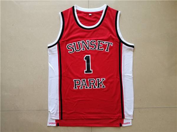 Movie SHAWTY #1 Red Basketball Jersey (Stitched)