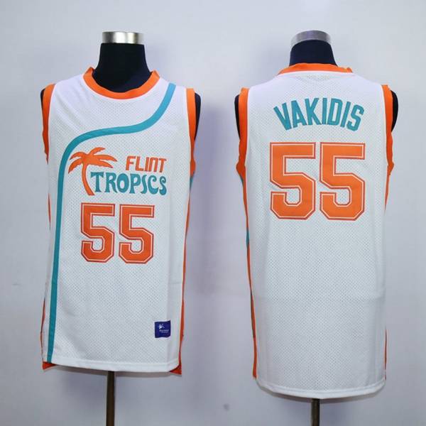 Movie VAKIDIS #55 White Basketball Jersey (Stitched)
