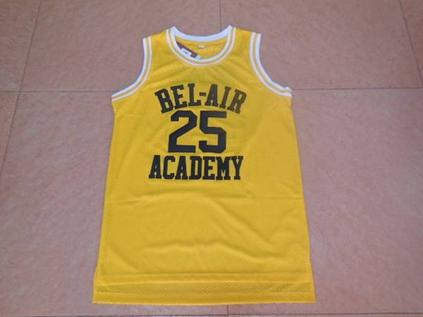 Movie BANKS #25 Yellow Basketball Jersey (Stitched)