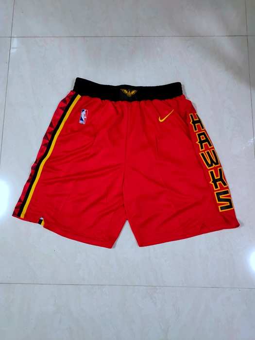 Atlanta Hawks Red Basketball Shorts