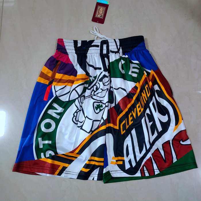 Boston Celtics Mitchell&Ness Red Blue Basketball Shorts