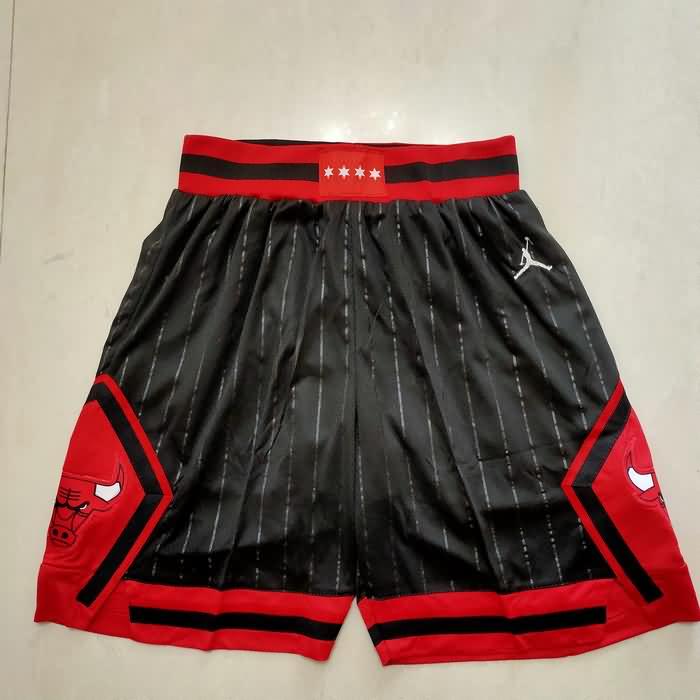 Chicago Bulls Black Basketball Shorts 03