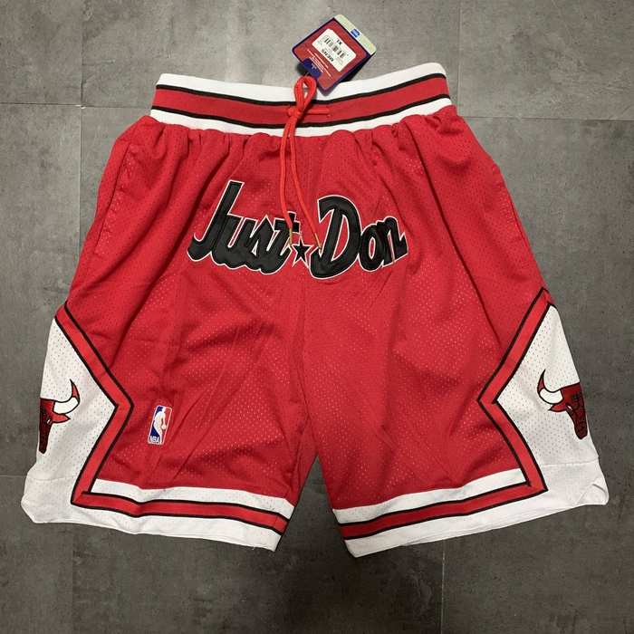 Chicago Bulls Just Don Red Basketball Shorts