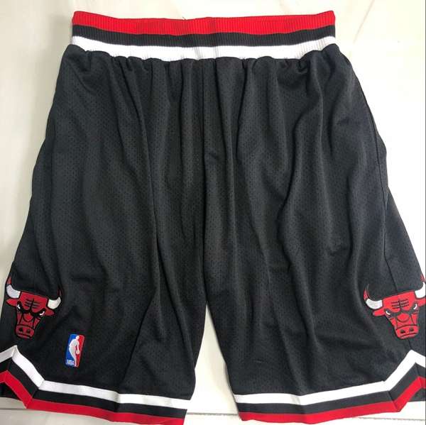 Chicago Bulls Mitchell&Ness Black Basketball Shorts 03