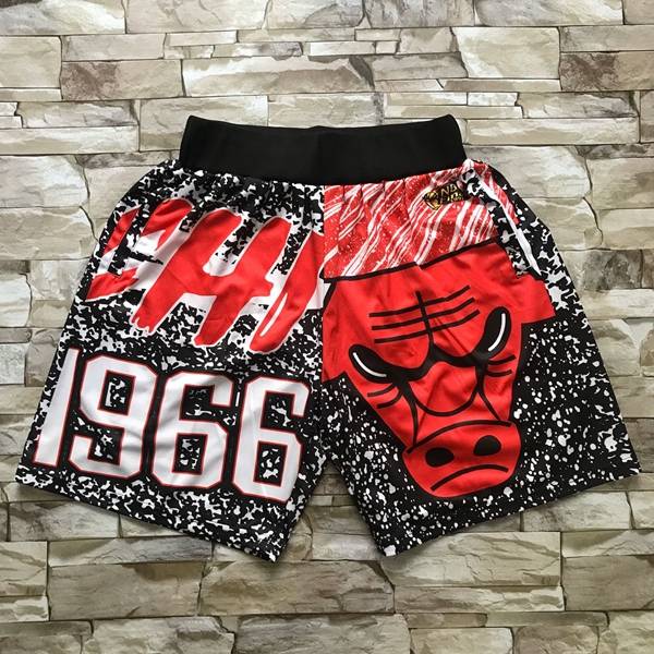 Chicago Bulls Mitchell&Ness Black Basketball Shorts 05