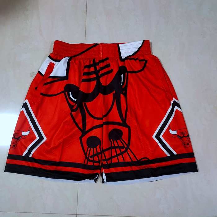 Chicago Bulls Mitchell&Ness Red Basketball Shorts