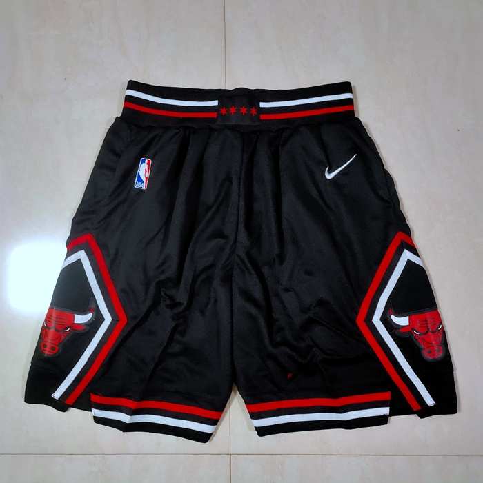 Chicago Bulls Black Basketball Shorts 02