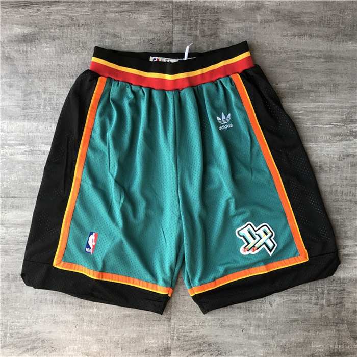 Detroit Pistons Green Classics Basketball Shorts