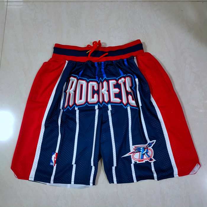 Houston Rockets Just Don Dark Blue Basketball Shorts