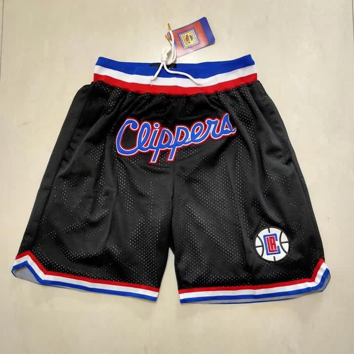 Los Angeles Clippers Don Just Black Basketball Shorts
