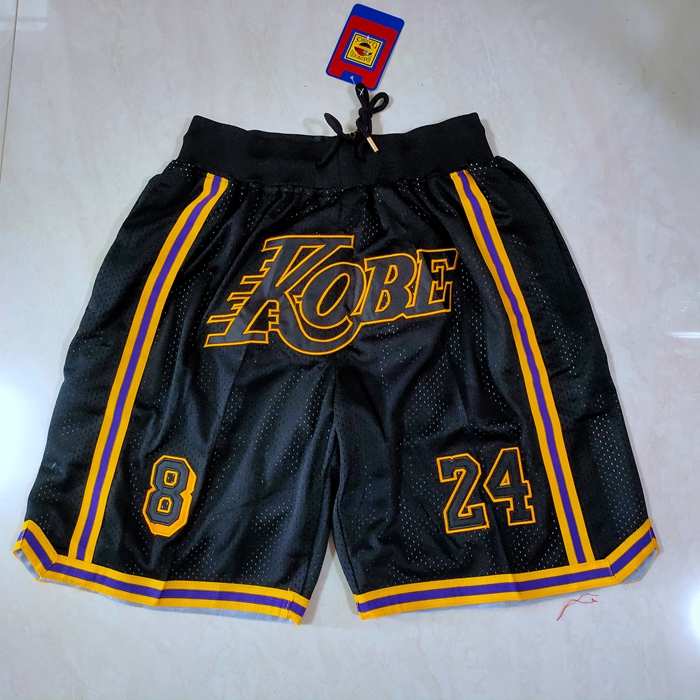 Los Angeles Lakers Just Don Black Basketball Shorts