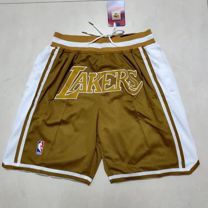 Los Angeles Lakers Just Don Brown Basketball Shorts