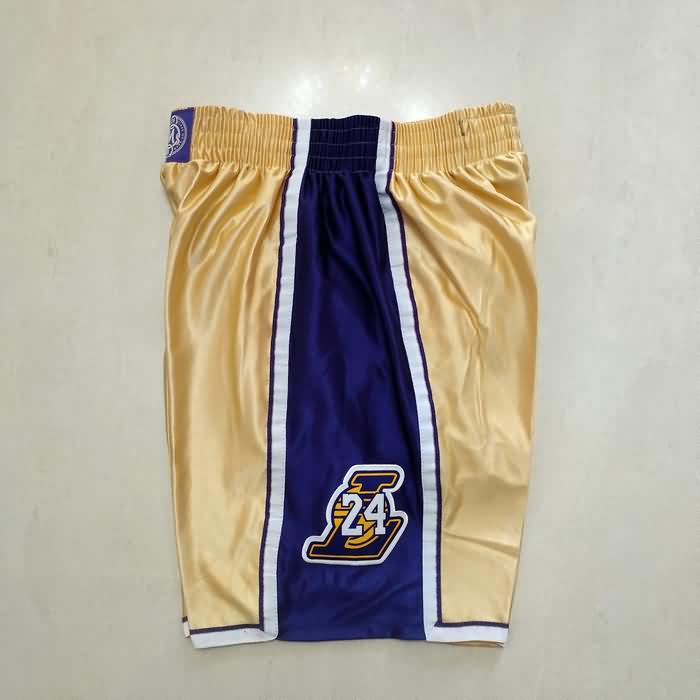 Los Angeles Lakers Gold Basketball Shorts