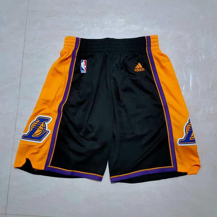 Los Angeles Lakers Black Classics Basketball Shorts 02