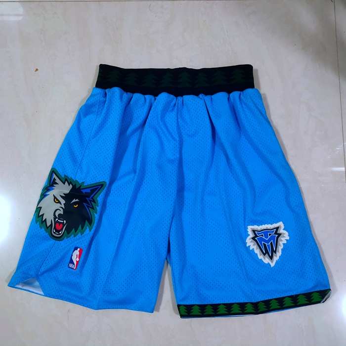 Minnesota Timberwolves Blue Basketball Shorts