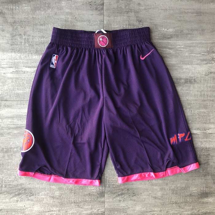 Minnesota Timberwolves Purple City Basketball Shorts