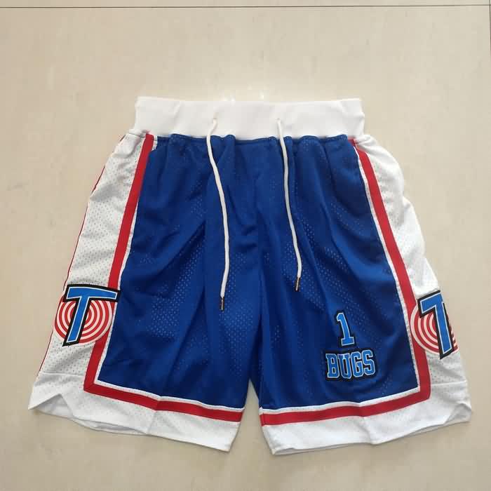 Movie Space Jam Just Don Blue Basketball Shorts