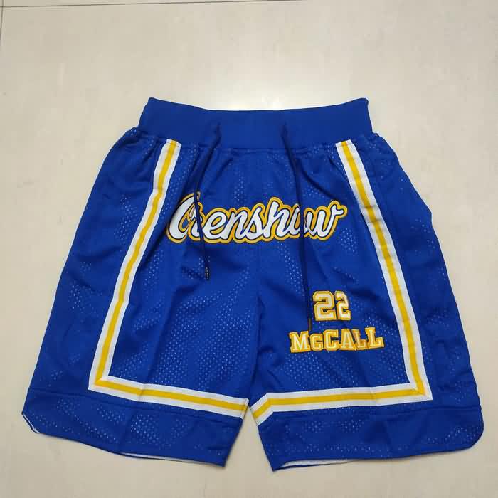 High School Just Don MCCALL Blue NCAA Shorts