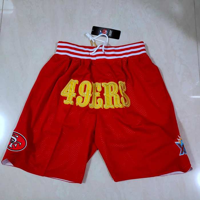 San Francisco 49ers Just Don Red NFL Shorts