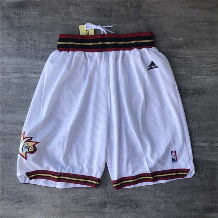 Philadelphia 76ers White Classics Basketball Shorts