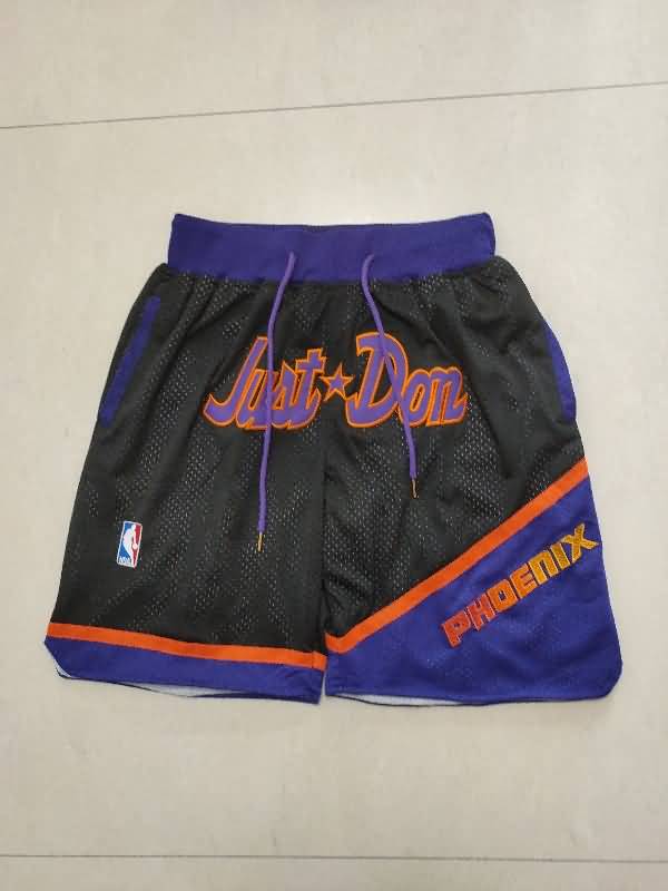 Phoenix Suns Just Don Black Basketball Shorts 03