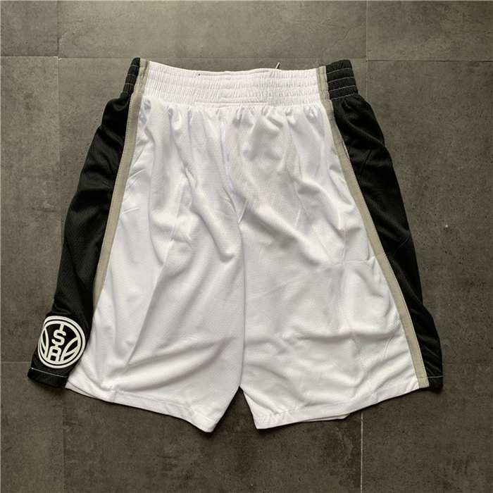 San Antonio Spurs White Basketball Shorts